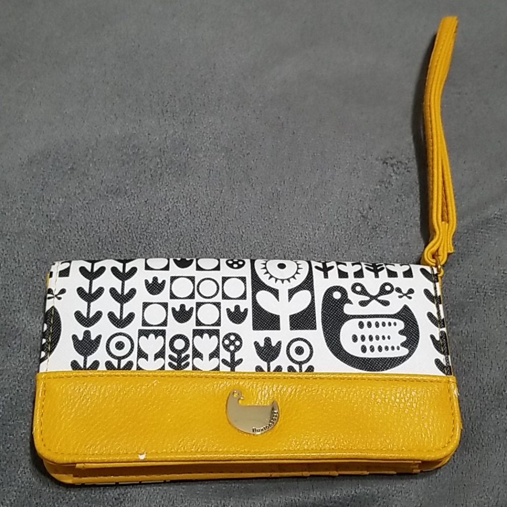 Patterned Buxton Wallet Birds and Flowers